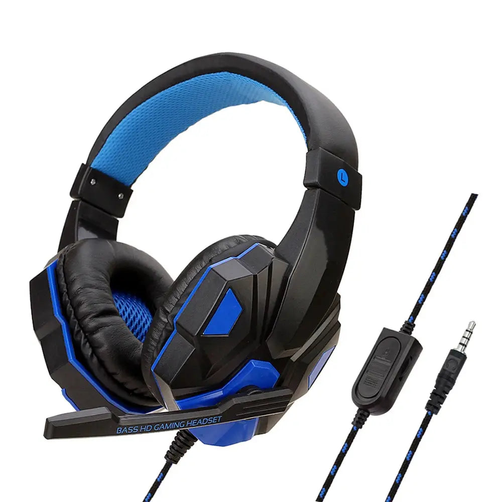 3.5mm Wired Gaming Headphones With Microphone 120° Adjustable PC Bass Stereo Gamer Headset For PS4 PS5 Xbox Smartphone Laptop GlobalXChange.com
