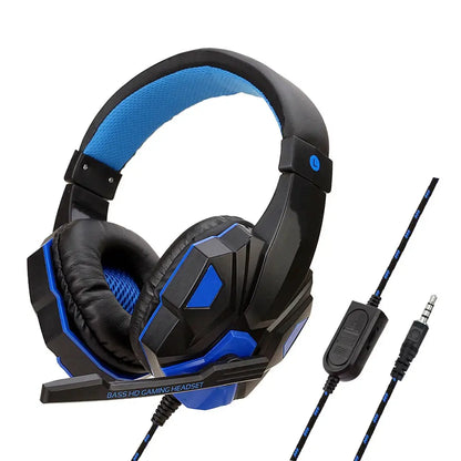 3.5mm Wired Gaming Headphones With Microphone 120° Adjustable PC Bass Stereo Gamer Headset For PS4 PS5 Xbox Smartphone Laptop GlobalXChange.com