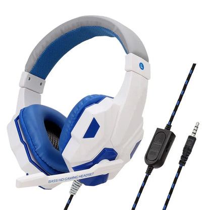 3.5mm Wired Gaming Headphones With Microphone 120° Adjustable PC Bass Stereo Gamer Headset For PS4 PS5 Xbox Smartphone Laptop GlobalXChange.com